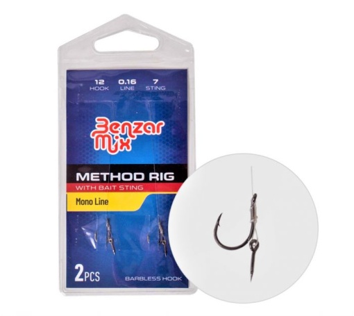 Rig-uri Benzar Method Feeder Rig Mono Bait Sting 2buc/plic