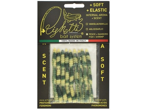 Righetti Camola Normale X-Soft 7.5cm Mix Worm Green Fish
