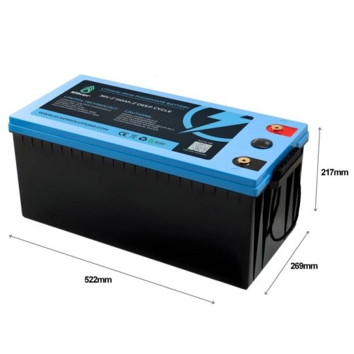 Baterie Elker LiFePO4 Lithium Battery 36v 150Ah Cu BMS si LED Indicator