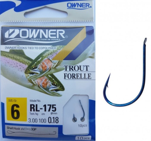 Carlige Legate Owner RL-175 60cm 10buc/plic