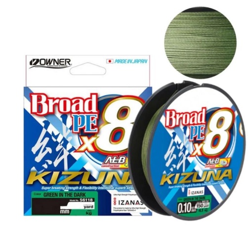 Fir Textil Owner Kizuna X8 Broad Green in the Dark 135m