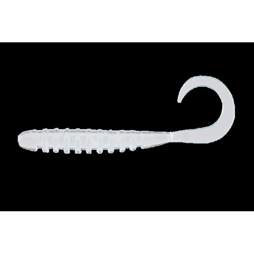 Jackall Tide Curly Worm 5cm 8buc/plic Clear Glow Crush