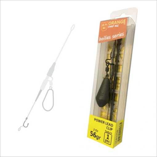 Montura Crap Orange Carp Rig Power Lead Clip 56g