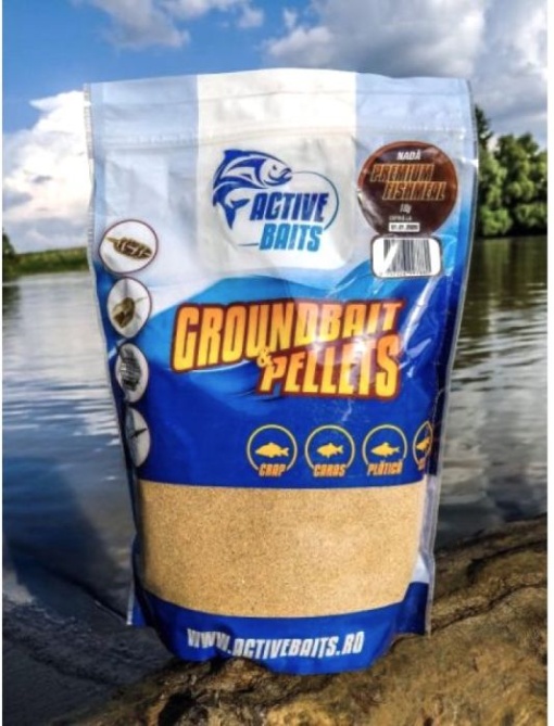 Nada Active Baits Groundbait & Pellets Premium Fishmeal 1kg