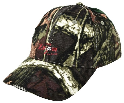 Sapca Carp Zoom cu Lanterna Clip Camou