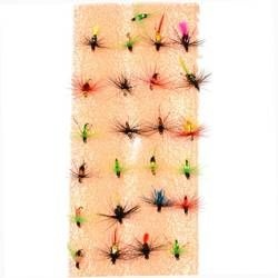 Set muste Fly artificiale pe carlig Mustad nr 18