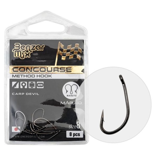 Carlige Benzar Mix Method Carp Devil 8buc/plic