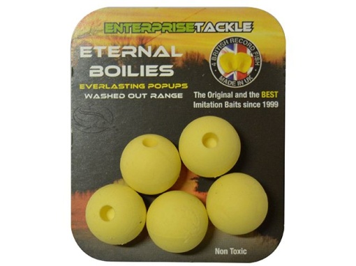 Enterprise Tackle Eternal Boilies Washed Out 15mm Yellow