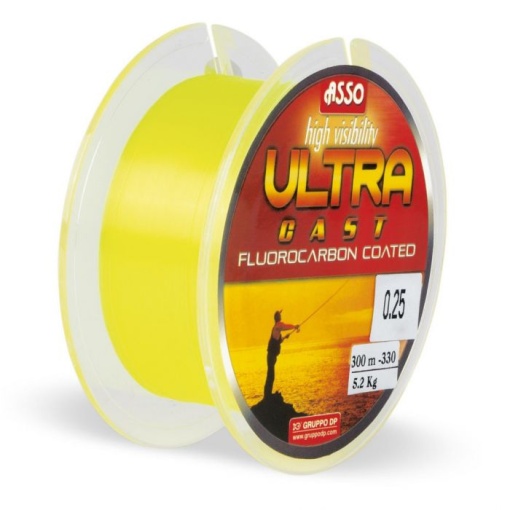 Fir Monofilament Asso Ultra Cast Galben Fluo 150m