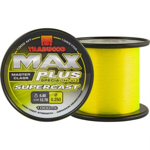Fir Monofilament Trabucco Max Plus Line Supercast Yellow 1000m