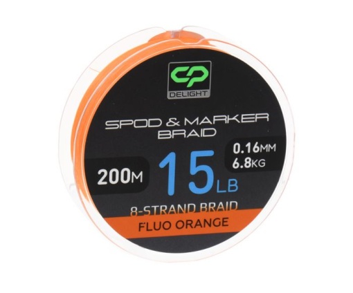 Fir Textil Carp Pro Delight Spod & Marker Braid X8 Fluo Orange 200m 0.16mm 15lb
