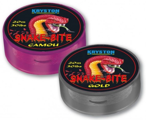 Fir Textil Cu Camasa Kryston Snakebite Coated Hooklink Camou 20m 20lb