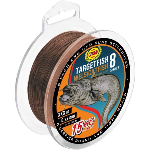 Fir Textil WFT Targetfish8 Catfish Brown 220m 0.50mm 48kg