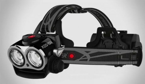 Lanterna Cap Led Lenser XEO 19R Neagra 2000LM cu acumulator