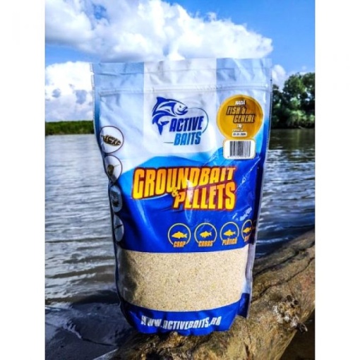 Nada Active Baits Groundbait & Pellets Fish & Cereal 1kg