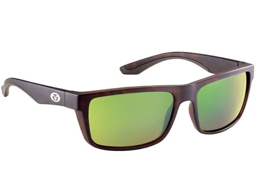Ochelari Polarizati Flying Fisherman Streamer Matte Tortoise Amber Green Mirror