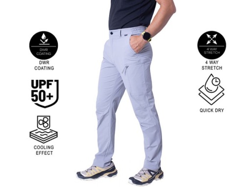 Pantaloni RTB Quickdry Performance-SPF+50 Light Grey