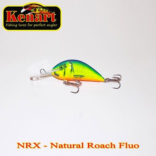 Vobler Kenart Shark 4cm 4g Natural Roach Fluo
