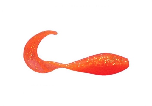 Bass Assassin Curly Shad 5cm Orange/Gold Shiner