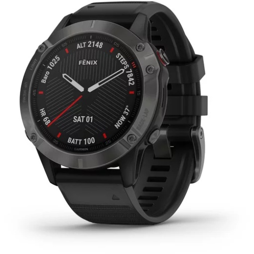 Ceas Garmin Fenix 6 Sapphire Gray Black 47mm