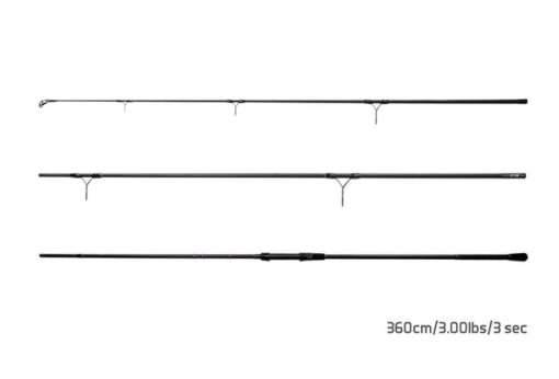 Lanseta Delphin Corsa Black Carp SIC 3.60m 3.00lbs 3buc