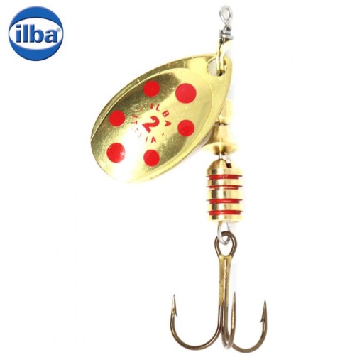 Lingurita Rotativa Ilba Tondo Decorated Gold/Red Nr 3 7g