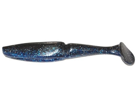 Shad Gambler Little EZ Swimbait 9.5cm Black Blue Glitter - Img 1