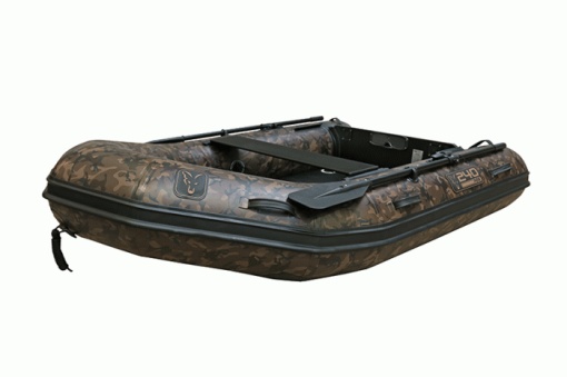 Barca Pneumatica Fox Camo Inflable Boat Air Deck Black 240cm