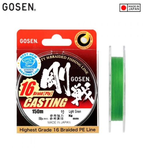 Fir Textil Gosen PE Casting X16 Braid Light Green 150m