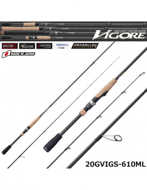 Lanseta Graphiteleader VIGORE 20GVIGS-610ML R-FAST 2.08m 1.7g-10.6g 1buc