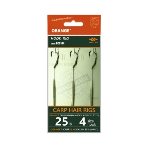 Rig Crap Orange Series 1 Carp Hair Rigs 14cm 25lbs Nr 4
