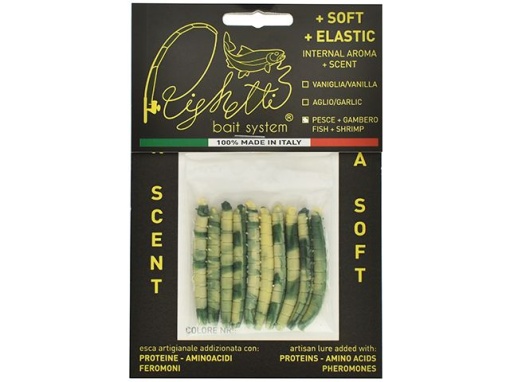 Righetti Kaiman X-Soft 5cm Mix Worm Green Fish