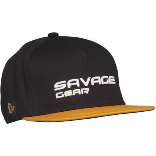 Sapca Savage Gear Flat Peak 3D Logo Black Ink