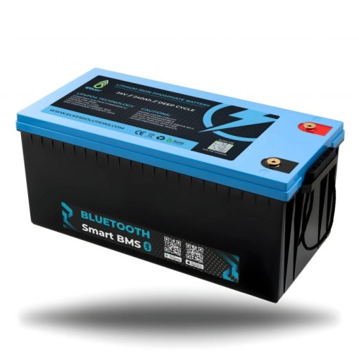 Baterie Elker LiFePO4 Lithium Battery 24v 240Ah Cu Bluetooth si BMS