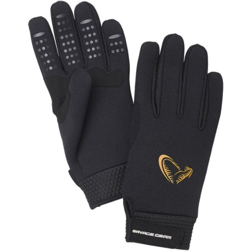 Manusi Neopren Savage Gear Strech Black Marimea M
