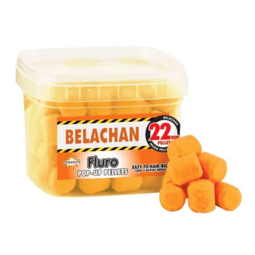 Pelete Dynamite Baits CatFish Fluro Pop-Up Pellets Belachan 22mm