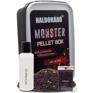 Pelete Haldorado Monster Pellet Box 400g + 100ml