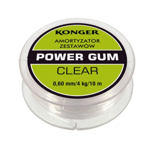 Powergum Method Feeder Konger Shock Absorber Clear 10m