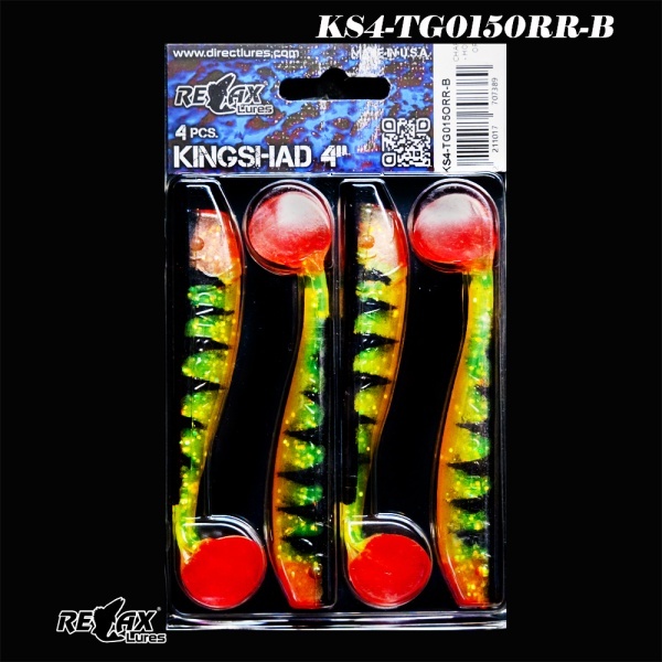 Shad Relax King Shad 10cm Tiger 4buc Culoare TG052SOO