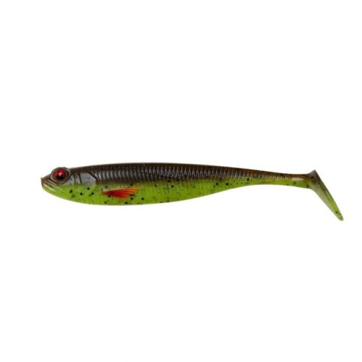 Shad DAM Effzett Shadster Slim 8.5cm Motoroil Chartreuse UV