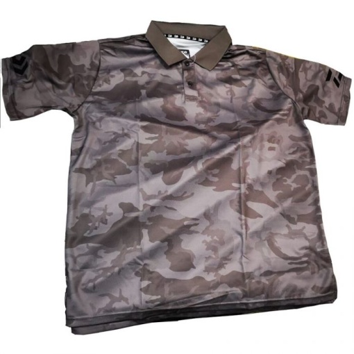 Tricou Daiwa Polo Grey Camo