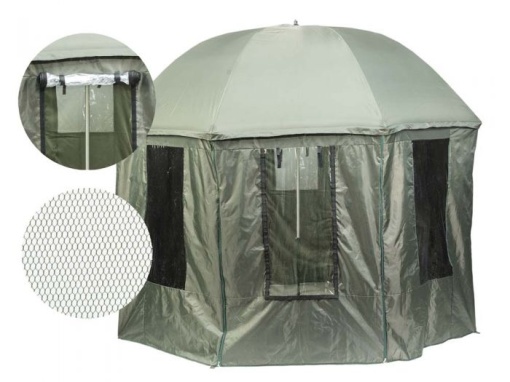 Umbrela Jaxon PVC Cu Parasolar si Plasa Tantari AK-PLX150TV 300cm