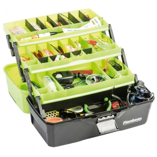 Valigeta Flambeau Frost Green cu 3 Sertare