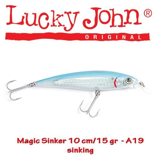 Vobler Lucky John Magic Sinker 10cm S Blue Strike