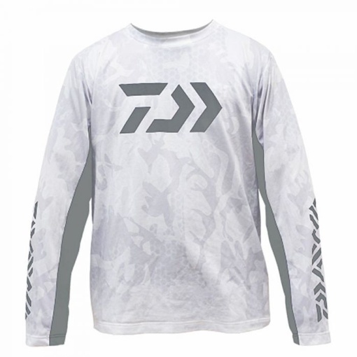 Bluza Daiwa UV Hex Jersey Fishing Shirt White