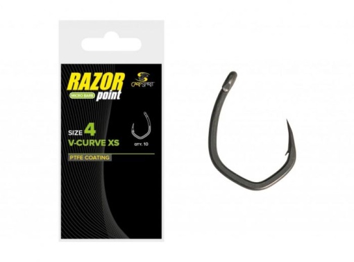 Carlige Carp Spirit V-Curve XS 10buc/plic