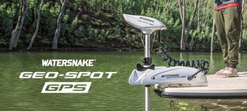 Motor Electric Watersnake Geo-Spot GPS 65lb Shaft Electric Bow Mount Trolling Motor