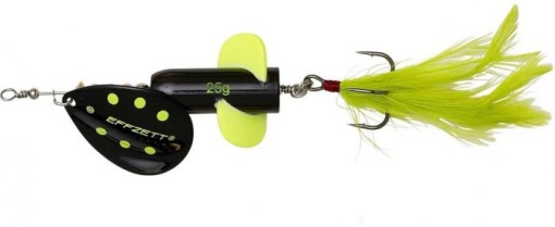 Rattlin Spinner DAM Effzett 11cm 18g Black Demon