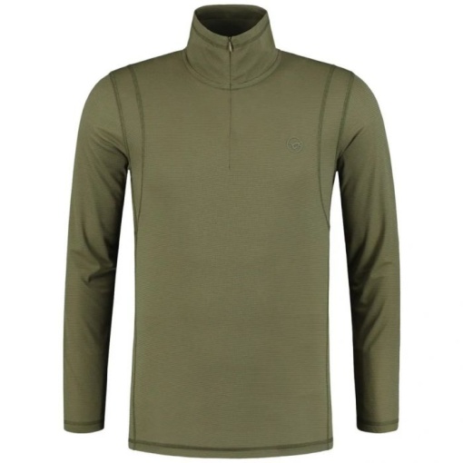 Bluza Korda Kool Quick Dry Long Sleeve Zip Neck Olive Green