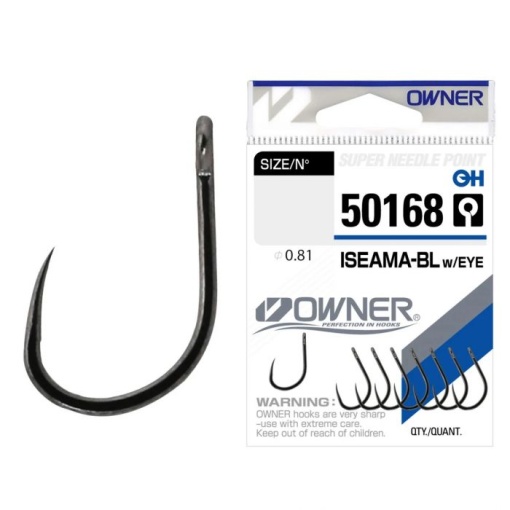 Carlige Barbless Owner 50168 Iseama BL Eye